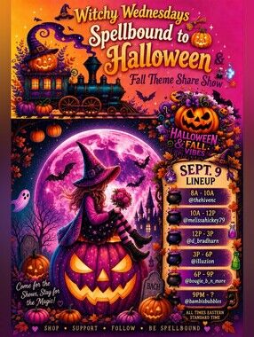 🧙‍♀️✨ WITCHY WEDNESDAYS ✨🧪🎃SPELLBOUND TO HALLOWEEN & 🍁 FALL THEME TRAIN 🚂💨